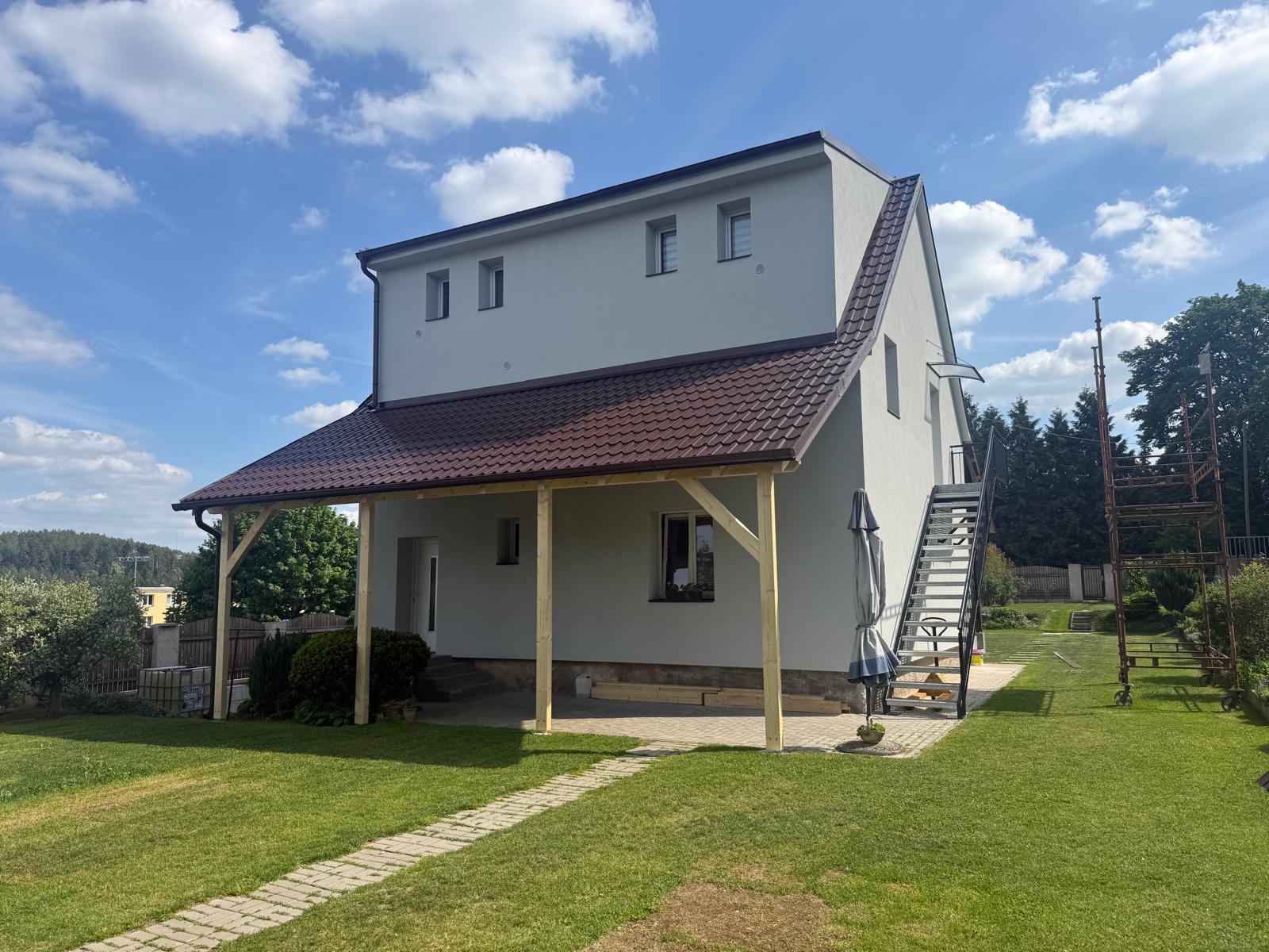 Zateplení fasády Jílové u Prahy